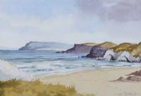 THE ANTRIM COAST by Hugh McIlfatrick at Ross's Online Art Auctions