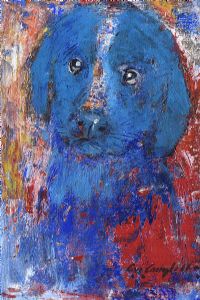 BLUE PUP by Con Campbell at Ross's Online Art Auctions