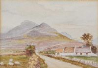 COTTAGE IN THE MOURNES by David Bond Walker RUA at Ross's Online Art Auctions