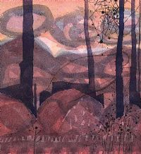 TREES IN A LANDSCAPE by Colin Middleton RHA RUA at Ross's Online Art Auctions