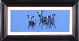 COWS ON BLUE by Con Campbell at Ross's Online Art Auctions