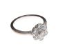 
18CT WHITE GOLD DIAMOND FLORAL CLUSTER RING at Ross's Online Art Auctions