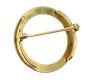 15CT GOLD CIRCLE BROOCH at Ross's Online Art Auctions