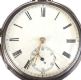 STERLING SILVER OPEN-FACED POCKET WATCH at Ross's Online Art Auctions