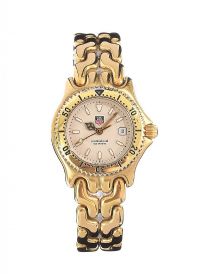 TAG HEUER GOLD-PLATED STAINLESS STEEL LADY'S WRIST WATCH at Ross's Online Art Auctions