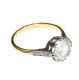 18CT GOLD DRESS RING AND SILVER GILT BUCKLE RING at Ross's Online Art Auctions