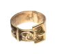 18CT GOLD DRESS RING AND SILVER GILT BUCKLE RING at Ross's Online Art Auctions
