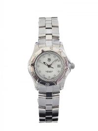 TAG HEUER DIAMOND-SET STAINLESS STEEL LADY'S WRIST WATCH at Ross's Online Art Auctions