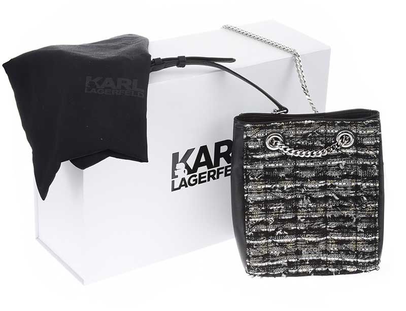 KARL LAGERFIELD BAG AND BOX at Ross's Online Art Auctions