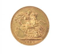 1894 GOLD FULL SOVEREIGN at Ross's Online Art Auctions