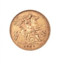 1909 GOLD HALF SOVEREIGN at Ross's Online Art Auctions