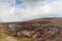 BRIDGE IN THE MOORS by Wycliffe Egginton RI RCA at Ross's Online Art Auctions