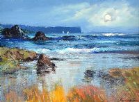 AT BALLINTOY, COUNTY ANTRIM by William Cunningham at Ross's Online Art Auctions