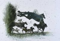 THE LAST HURDLE by Irish School at Ross's Online Art Auctions