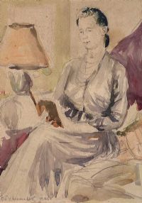 SEATED WOMAN by Gladys Maccabe HRUA at Ross's Online Art Auctions