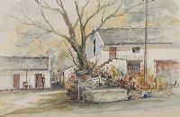MOUNTAIN ROAD FARMYARD, PORTAFERRY by Joyce Brown UWS at Ross's Online Art Auctions