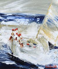 BAY RACING by Louise Mansfield at Ross's Online Art Auctions