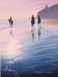 ON DOWNHILL BEACH by Gregory Moore at Ross's Online Art Auctions