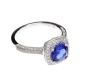 18CT WHITE GOLD TANZANITE RING at Ross's Online Art Auctions