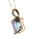 9CT GOLD MYSTIC TOPAZ PENDANT AND CHAIN at Ross's Online Art Auctions