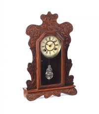 ARTS & CRAFTS GINGER BREAD CLOCK at Ross's Online Art Auctions