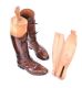 PAIR OF ANTIQUE LEATHER BOOTS WITH WOODEN BOOT TREES at Ross's Online Art Auctions