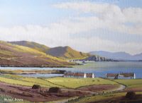 ASHLEAM BAY, ACHILL ISLAND by Michael Simms at Ross's Online Art Auctions