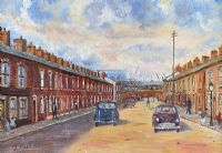 FOUNDRY STREET, EAST BELFAST by J. Burns at Ross's Online Art Auctions