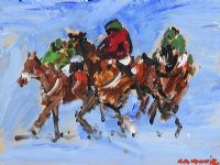 THE FINAL FURLONG by Desmond Murrie at Ross's Online Art Auctions