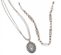 STERLING SILVER NECKLACE AND PENDANT at Ross's Online Art Auctions
