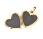 TWO 9CT GOLD HEART-SHAPED LOCKET at Ross's Online Art Auctions
