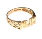 9CT PIERCED GOLD RING 'MUM' at Ross's Online Art Auctions