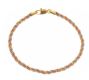 18CT TRI-COLOURED GOLD NECKLACE AND BRACELET SET at Ross's Online Art Auctions
