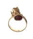 9CT GOLD HAND RING CARNELIAN AND SEMI PRECIOUS STONE at Ross's Online Art Auctions