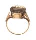 9CT GOLD ENGRAVED HINGE RING at Ross's Online Art Auctions