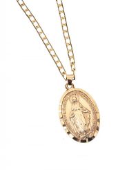 9CT GOLD VIRGIN MARY NECKLACE at Ross's Online Art Auctions