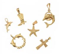 COLLECTION OF 14CT GOLD CHARMS at Ross's Online Art Auctions