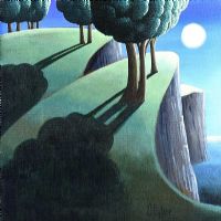 MOONLIGHT COAST by George Callaghan at Ross's Online Art Auctions