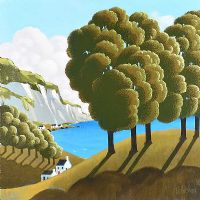 TREES ON THE COAST by George Callaghan at Ross's Online Art Auctions