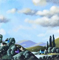 CLOUDS ABOVE THE MOUNTAINS by George Callaghan at Ross's Online Art Auctions