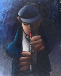 THE PENNY WHISTLE by George Callaghan at Ross's Online Art Auctions