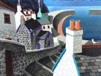 PATH TO THE HARBOUR by George Callaghan at Ross's Online Art Auctions
