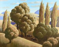 CATTLE GRAZING IN THE SHADE by George Callaghan at Ross's Online Art Auctions