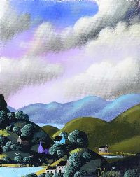 RED SKY IN THE MORNING by George Callaghan at Ross's Online Art Auctions