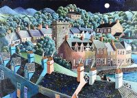HOUSES BY THE HARBOUR by George Callaghan at Ross's Online Art Auctions