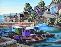 ROAD TO THE HARBOUR by George Callaghan at Ross's Online Art Auctions