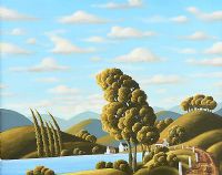 PATH BY THE LOUGH by George Callaghan at Ross's Online Art Auctions