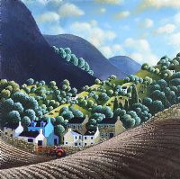 THE LITTLE RED MASSEY by George Callaghan at Ross's Online Art Auctions