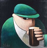 PINT OF STOUT by George Callaghan at Ross's Online Art Auctions