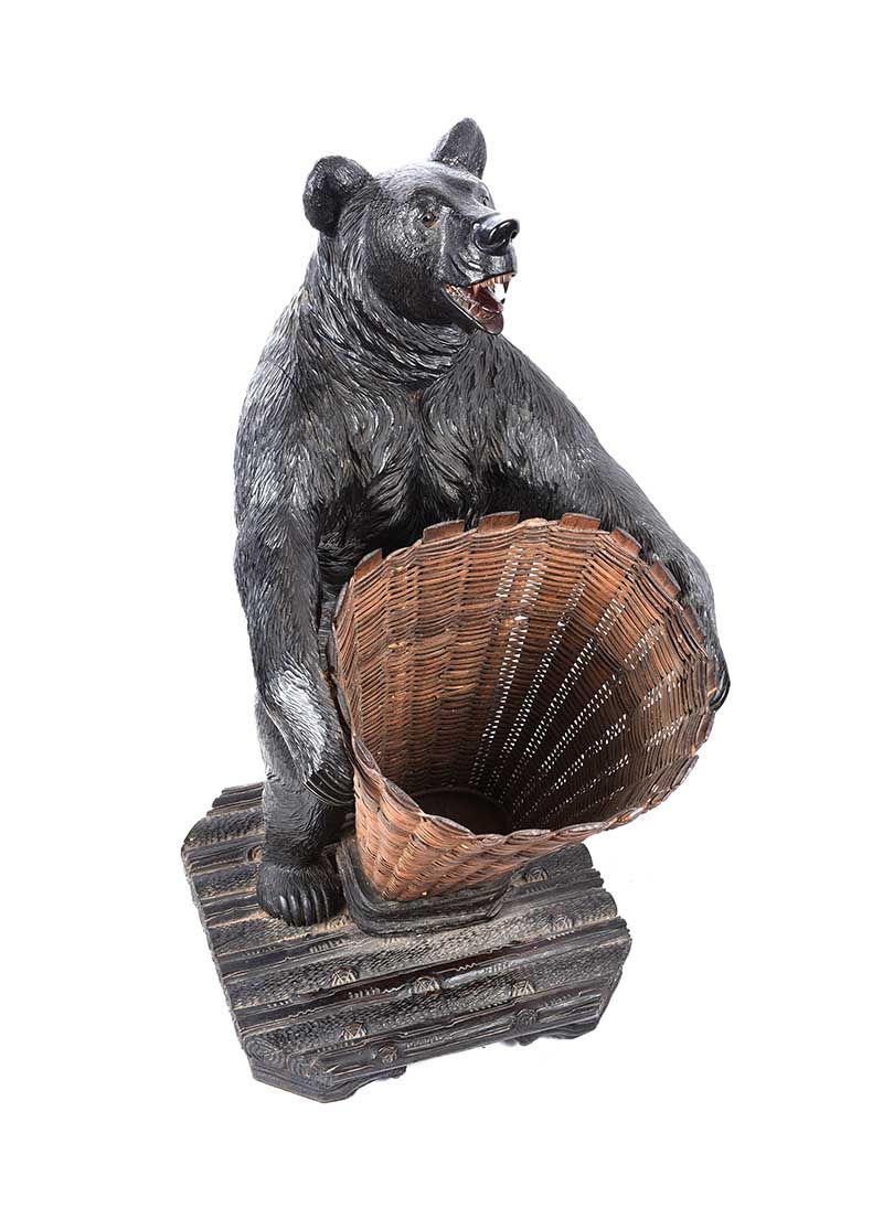 NINETEENTH CENTURY BLACK FOREST BEAR UMBRELLA STAND at Ross's Online Art Auctions